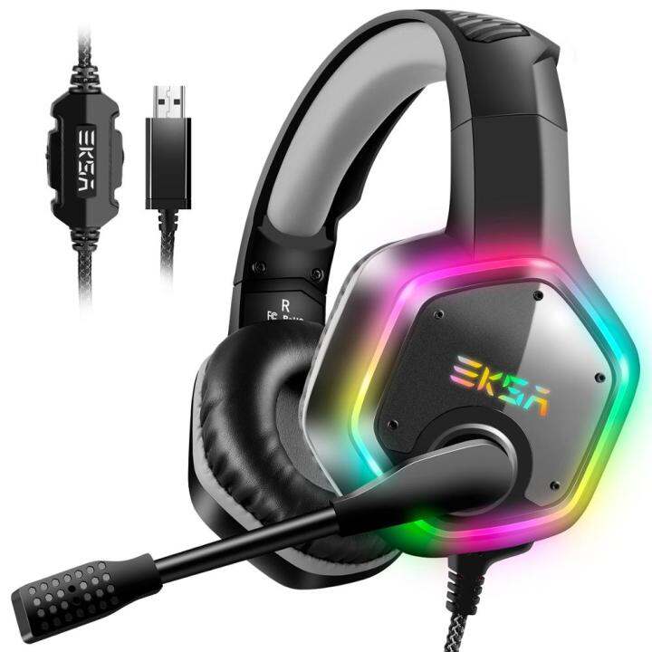 EKSA E1000 7.1 Virtual Surround Professional RGB Gaming Headset With