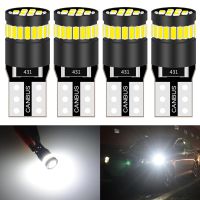 4Pcs 250 Lumens T10 LED หลอดไฟภายในรถแดชบอร์ดสัญญาณไฟ CanBus ไม่มีข้อผิดพลาด OBC 168 175 194 921 2825ไฟ LED เปลี่ยน ELEGANT