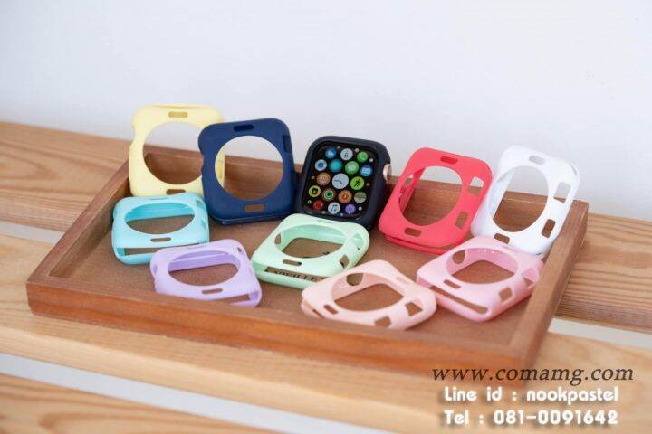 เคสยางซีลีโคน-สำหรับนาฬิกาสมาร์วอทช์-apple-watch