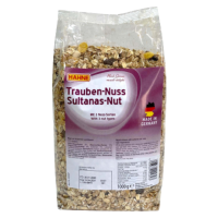 ฮาทเน่ มูสลี่ผสมลูกเกดและถั่ว 1 กก. จากเยอรมนี - Raisin Nut Muesli 1kg Hahne brand from Germany