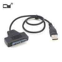 USB 2.0 to Micro SATA 7 9 16P 1.8 quot; SSD Hard Disk Drive Adapter Cable 50cm