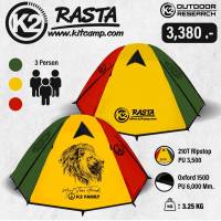 เต็นท์ K2 Rasta เต็นท์ 3 สี Reggae เต็นท์ ขนาดนอน 3 คน by Jeep Camping