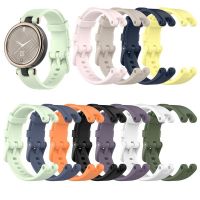 Gelang Tali Silikon untuk Jam Tangan Garmin Lily Pita Tahan Air Warna Solid untuk Jam Tangan Garmin Lily Jam Tangan Pintar Warna-warni