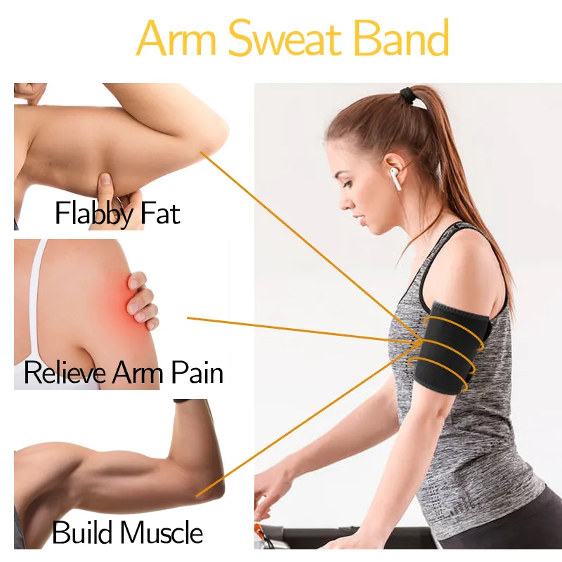 1Pcs Sauna Sweat Arm Trimmer Bands arm Sweat Bands for Women