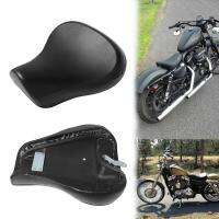 Bantal Kursi อานมอเตอร์ไซด์สำหรับ Sportster 883 1200 72 48 1983-2003อุปกรณ์เสริมรถจักรยานยนต์เบาะรองหนังสีดำ