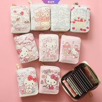 【hot sale】 ❉◊ B11 Cartoon Sanrio Kawaii Wallet Anime Cute Hello Kitty Cinnamoroll PU Storage Bag Multi-Card Slot Card Pack Zip Coin Purse Birthday Gifts [RAIN]