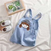 IENENS Summer 1PC Kids Baby Girls Jumper Cotton Clothes Clothing Short Trousers Toddler Infant Girl Pants Denim Shorts Jeans Overalls Dungarees Jumpers 1 2 3 Years