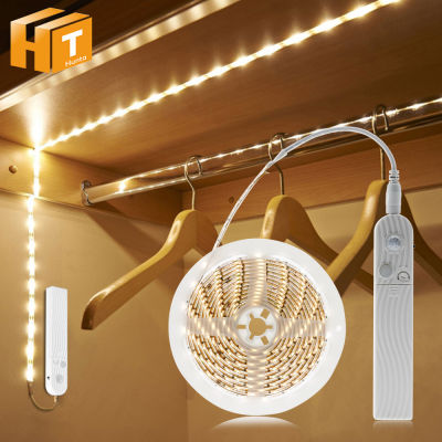 1M 2M 3M PIR Motion Sensor LED Kitchen Cupboard Light 5V USB Smart Turn On OFF Strip Tape Staris Home Wardrobe Cabinet Decor