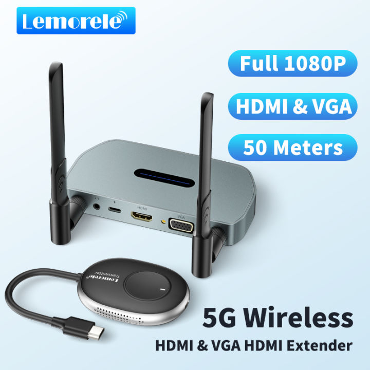 Wireless HDMI Transmitter and Receiver 4K Wireless HDMI Extender 5G