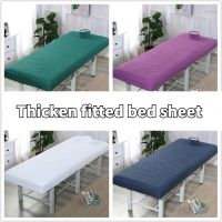 【CW】 Thicken Massage Table Fitted Bed Sheet Treatment Cover Bedspread with Breath Hole