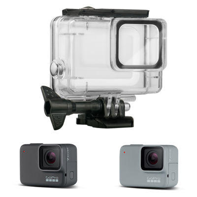 ใหม่ล่าสุดกรณีกันน้ำสำหรับ Gopro ฮีโร่7สีขาวเงินรุ่นกล้องที่มี Gopro 7เมาอุปกรณ์ป้องกันที่อยู่อาศัยกล่อง45เมตร