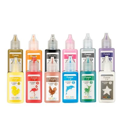 30G Color Acrylic Pen Pigment Filling Ink Children DIY Graffiti Painted Ceramic Paint Pen Supplement Adding Liquid