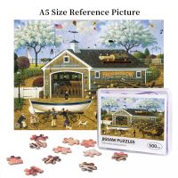 Charles Wysocki Dahlia Makes A Dory Deal Wooden Jigsaw Puzzle 500 Pieces Educational Toy Painting Art Decor Decompression toys 500pcs