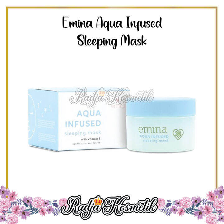 Emina Aqua Infused Sleeping Mask (ORIGINAL) Lazada Indonesia