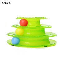 MIRA Cat Kitty Tower รางของเล่น Interactive สาม Levers Scratching Ball แมวเม้าส์สัตว์เลี้ยงของเล่น