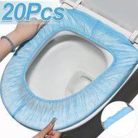 【LZ】◐ஐ  Descartável Toilet Seat Cover Mat Portátil À prova dágua Segurança Almofada para Viagem Camping Acessórios do banheiro 1 Pc 20Pcs