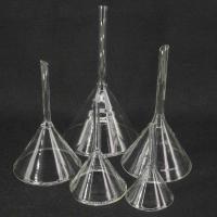 JYYP-40mm/50mm/60mm/75mm/80mm/90mm/100mm/120mm Miniature Lab Glass Funnel Borosilicate Glassware Triangle Funnel