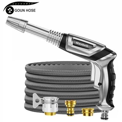 NEW Garden Hose Set with Expandable Water Injector Magic Garden Hose Sprayer Hose High Pressure Watering Car Wash EU Gun Sprayer