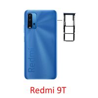 ถาดใส่ซิมซิมการ์ดเหมาะสำหรับ Xiaomi Redmi ที่ใส่ซิมการ์ด9T ของแท้ใหม่ซิมชิปไมโครการ์ด SD อะแดปเตอร์ตัวอ่านสีน้ำเงินสีดำ + ขา