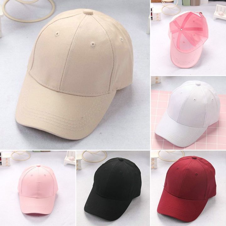 fashion-baby-boys-amp-girls-solid-color-baseball-cap-adjustable-back-cap