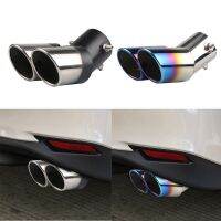 【YP】 Outlet Car Exhaust Rolled Muffler Black Silver