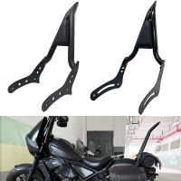 รถจักรยานยนต์ผู้โดยสารที่ถอดออกได้ด้านหลังพนักพิง Sissy Bar สีดำ Fit สำหรับ Honda Rebel 300 500 1100 CMX300 CMX500 CMX1100