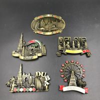 ۩ Dubai UAE Decorative Magnets Belgium Belgique Vienna Austria 3d Magnet Fridge Creative Metal Scenic Fridge Magnet Decor Souvenir