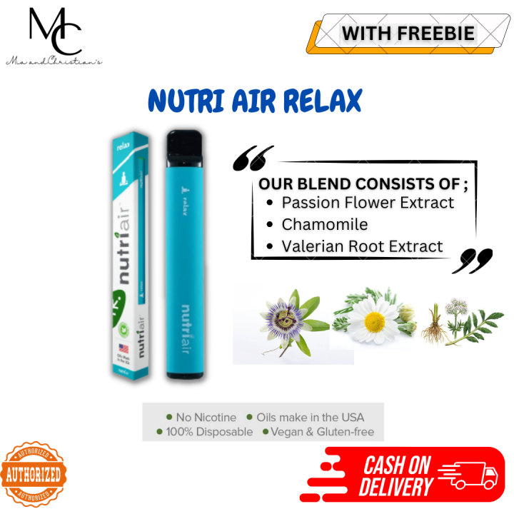 NUTRIAIR ORIGINAL 200 uses NUTRI AIR XL 500 uses 800 uses RELAX | Lazada PH
