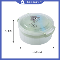 ? Homepet กล่องอาหารกลางวัน2ชั้น Bento BOX กลางแจ้งปิกนิกผลไม้ภาชนะอาหารพร้อมบนโต๊ะอาหาร