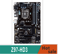 、‘】【’ GA-Z97-HD3 100% Motherboard Asli LGA1150 DDR3 USB3.0 32G Motherboard Desktop SATA III Pengujian 100%