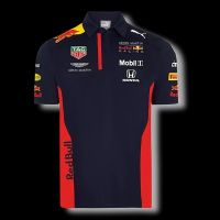 ใหม่ เสื้อโปโลแขนสั้น ลายทีมแข่งรถ F1 และเสื้อยืดโปโล สีแดง แฟชั่นฤดูร้อน สําหรับผู้ชาย และผู้หญิง 2022