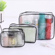 Travel PVC Cosmetic Bags Women Transparent Clear Zipper Makeup Bags