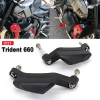 เหมาะสำหรับ Trident660สำหรับ Trident 660 2021 2022กรอบรถจักรยานยนต์เลื่อนการ์ดแฟริ่งป้องกันเครื่องป้องกันการกระแทกของกระสวย