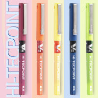 สีใหม่ญี่ปุ่น PILOT ไป๋เล่อ丨 BX-V5 丨ปากกาเจลแบบตรง V7 ปากกาลายเซ็นคลาสสิก ปากกาน้ำ 12 สี