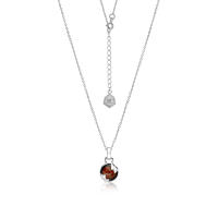 Mizuchol สร้อยพลอยเสริมดวงวันเสาร์ Lucky Me Necklace - (Red Garnet)