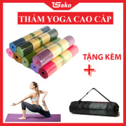 Thảm tập YOGA, GYM 2 lớp 6 mm cao cấp