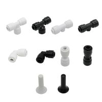 ﺴ♂ haochuo Reverse Osmosis Aquarium Fitting 1/4 Hose Lock Plastic Pipe Coupling End Plug