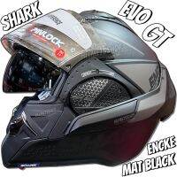 SHARK EVO GT KNCKE MAT BLACK [ Modular ] [ แว่น 2 ชั้น ] [ นวมถอดซักได้ ] [ มีช่องเว้า ] [ กิ๊ฟล็อค ]