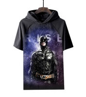 Bat-Mans Men Hooded เสื้อยืดผู้หญิงฤดูร้อนแขนสั้น Hoodie ใหม่วัยรุ่นน่ารักอะนิเมะเสื้อยืดพิมพ์3DHQ5