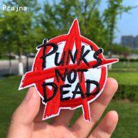 【YF】❣  Prajna Punks Not Dead Patches Embroidery Clothing Iron Badges Apparel Accessories