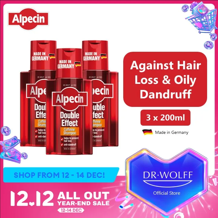 Alpecin Double Effect Caffeine Shampoo (200 Ml) Helps Prevent Hair