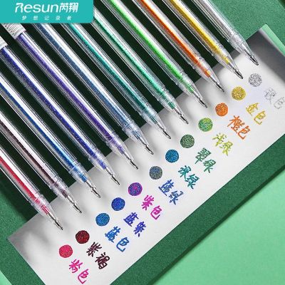 [COD] Rui Xiang Gel 12 Colors Glitter Childrens Painting Color Highlighter Best Selling Handbook Wholesale