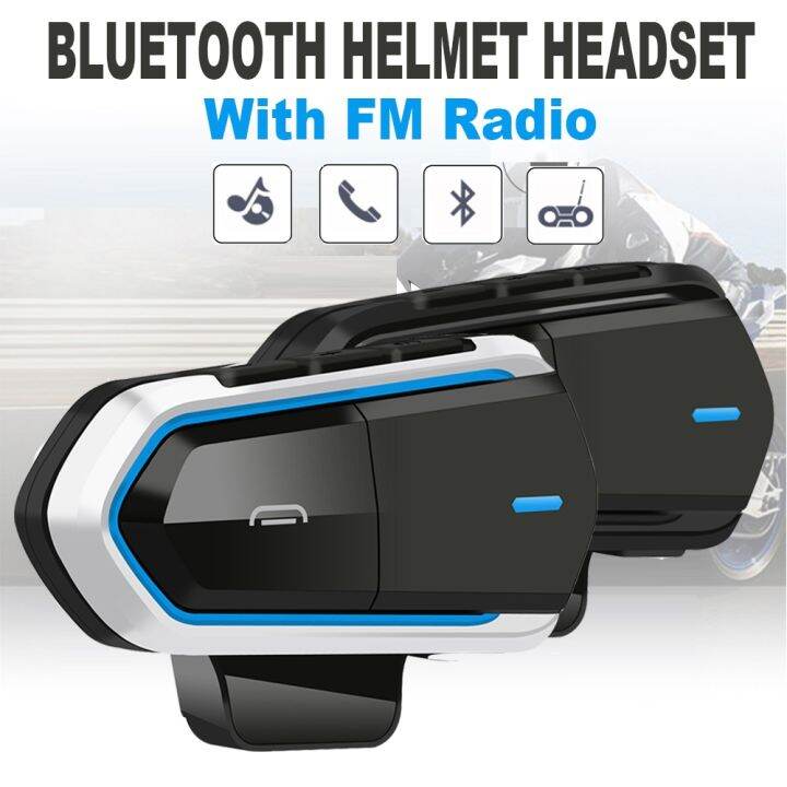 B35 Motorcycle Helmet Headset Wireless Bluetooth 5.0 Headset Support FM