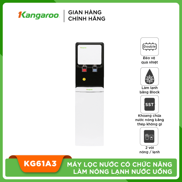 Máy lọc nước Kangaroo có chức năng làm nóng lạnh nước uống KG61A3