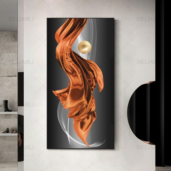 nordic-simple-modern-abstract-geometric-orange-porch-living-room-murals-poster-wall-picture-decorative-picture-home-decoration-wall-d-cor