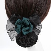 Professional Headdress Bowknot Hairnet Nurse Bank Hotel Waiter Work Hair Clip Silk Gauze Curling Hair Accessories