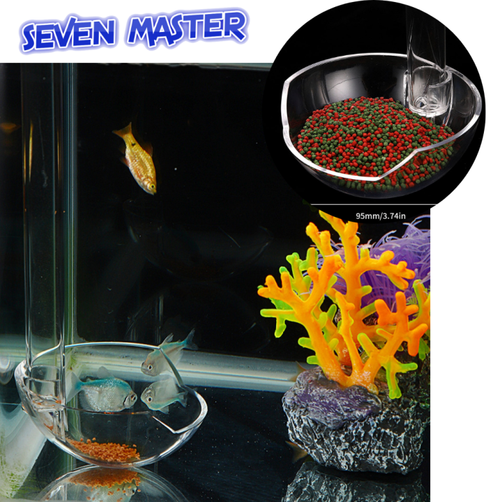 Seven Master HighDefinition Glass Fish Tank LargeCapacity Feeder