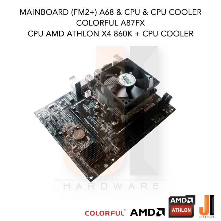 ชุดสุดคุ้ม-mainboard-a87fx-fm2-a68-amd-athlon-x4-860k-with-cpu-cooler-3-7-4-0-ghz-4-cores-4-threads-95-watts-สินค้ามือสองสภาพดีมีฝาหลังมีการรับประกัน