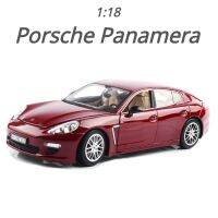 รถ Diecast จำลองรถสปอร์ตสูง1:18พอร์ช Panamera โมเดลรถอัลลอยของเล่นเด็ก F378ของขวัญ