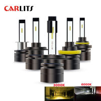 CARLITS 2Pcs H4 LED H7 H11 H8 9006 HB3 H3 H1 HB4 CSP Auto ไฟหน้ารถ Beam Bulb Super Mini รถยนต์12V